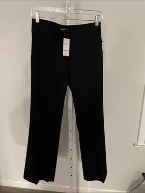 bebe Black Wide-Leg Dress Pants